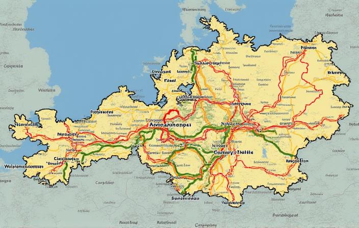 Verkehrskarte Österreich